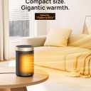 Dreo Space Heater, Portable Electric Heaters for Indoor Use with Thermostat and Remote, 2024 Upgraded, Digital Display, 12H Timer, 5 Mode, 1500W PTC Ceramic Fast Safety Heat for Office Bedroom Home (10 inch, Gold)