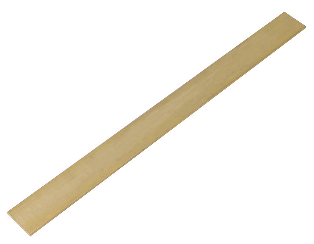 VERNUOS 1/8" x 1" C360 Brass Flat Bar 12" Long Solid .125" Mill Stock