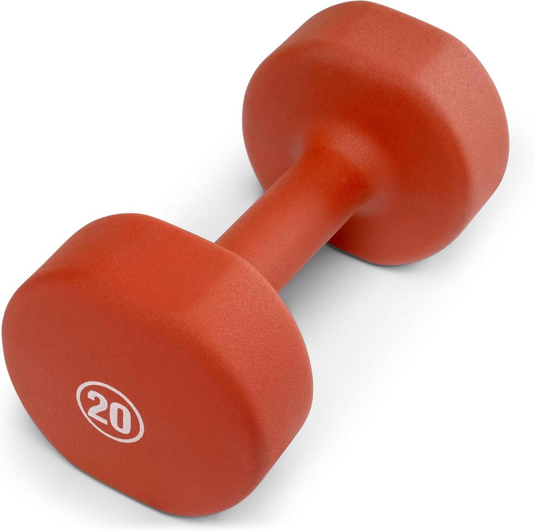 Marcy Neoprene Dumbbell, Single Piece, 20-lb, Terracotta