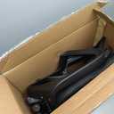 BestOffice | Ergonomic Office Chair | Mid-Back Swivel Desk Chair | Breathable Backrest & Lumbar Support | Adjustable Height | Sponge Seat | Rolling Wheels | Black | for Adults & Women