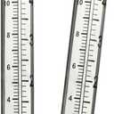 5" Capacity Rain Gauge Glass Replacement Tube for Yard Garden Outdoor (Set of 2) (Clear)