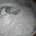 19.7in Plug in Lantern Pendant Light, White Imitation Silk Pendant Light Wabi Sabi Saucer Japanese Bubble Hanging Lamp Chandelier for Living Dinning Room Kitchen Island Bedroom 1 Pack