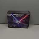 SANCO Light Up Saber Set for Kids - 4 Pack 7 Colors Retractable Power Swords with 2PCS Black Cloaks & Glowing Devil Horns Headbands, Cosplay Party Decoration, Christmas Birthday Gifts for Boys & Girls