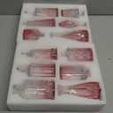 Valentine's Day Pink Glass Bud Vases Set of 12, Vintage Mini Vases for Centerpieces, Glass Bud Vase in Bulk for Wedding Decor, Single Flowers, Office and Home Table Flower Dcor