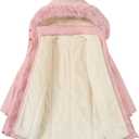 Lovekider 7-14Y Girls Winter Puffer Jacket Thick Warm Coat Cold Weather Hooded Wind-Resistant Parka for School Outdoor Wear