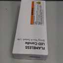 Homemory Real Wax LED Flameless Taper Candles with Remote Timer, 9.6 Inches Ivory Fake Candlesticks, Dripless Battery Operated Window Candle with 3D Flickering Flame for Fireplace Xmas Halloween