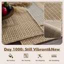 MontVoo-Outdoor Rug-Patio Rug 8x10 ft Polypropylene Indoor Outdoor Rugs Outdoor Carpet for Patio Deck Balcony Porch, Textured Weave, Durable for High Traffic, Fade-Resistant, Modern Neutral Brown