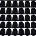 SATINIOR 60 Pieces Winter Beanies Bulk Cold Weather Warm Knit Skull Caps Mens Womens Unisex Hats (Black)