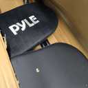 Pyle Adjustable Guitar Seat with Built-In Stand, EVA Foam Padded Cradles, Removable Backrest, Non-Slip Rubber Feet, Collapsible Design Fits Acoustic, Electric & Bass Guitars 300 lbs Capacity., 13.78x10.24