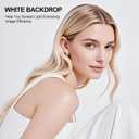 BEIYANG White Photography Backdrop, 8x10 FT White Screen Background for Photoshoot Party Curtain, Studio, Product, Portrait, Video Recording