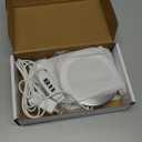 Suction Cup LED Vantiy Lights for Mirror, Flexible Gooseneck Stick on Selfie Ring Light for Makeup Vanity Table & Bathroom Mirror, 3 Color Modes & 10 Brightness, Plug in, Silver (17"L x 4.7"W)