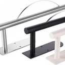 2 x Paper Towel Holder, Easy Tear Wall Mount Under Cabinet with Damping Function, Stainless Steel Paper Roll Holder Adhesive or Screw for Bathroom (Silver)