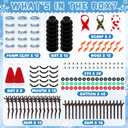 15 Pack Christmas Crafts Supplies, DIY Snowman Making Kit for Children, Christmas Stocking Stuffers, Air Dry Snowman Decorating Kit Winter Snowman Presents Toys for Christmas Holiday Decorations