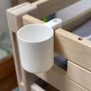 2 Pcs Dorm Bed Cup Holder Drink Water Cup Holder for Bed Anti-Spill Adjustable Water Bottle Organizer Top Bunk Beds Accessories Drink Mount Support for Universal Cups Coffee Mugs Beverages Decor