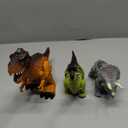 3 x 3 Pack Walking Dinosaur Toys for Kids 3-5 5-7 Years Old, Simulated Tyrannosaurus Brachiosaurus Triceratops with Sound & Light, Birthday Gifts Dino Toy for Toddlers Boys Girls 3 4 5 6 7 8 Years