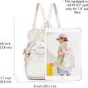 KL928 Girls Mini Backpack Bowknot Polka Dot Cute Small Daypacks Convertible Shoulder Bag Purse for Women