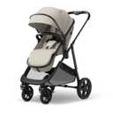 Mompush Wiz 2-in-1 Bassinet Stroller Reversible Seat, One-Hand Fold, Khaki