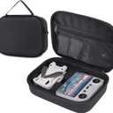 Portable Storage Bag for DJI Mini 3/3 Pro - Waterproof PU Leather Carrying Case for DJI Mini 3/3 Pro Drone and Accessories