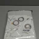 H.VERSAILTEX White Curtains for Bedroom Foil Print Twig Tree Branch Thermal Insulated Grommet Curtain Drapes Light Blocking Thick Soft Window Curtains for Living 52 x 84 Inch, 2 Panels, Pure White