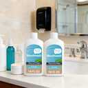 Leak-Proof Empty Mouthwash Bottles Containers for Cruise: 64oz in Total - Reusable - Easy to Pack in Checked Luggage - Includes Spout, Funnel