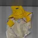 Lukovee Dog Raincoat, Adjustable Dog Rain Jacket with Clear Hooded Double Layer for Large Medium Small Dogs Puppies, Waterproof Rain Coat Poncho with Reflective Storage Pocket & Rim (Yellow,M)