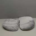 Pregnancy Pillow for Sleeping Memory Foam Pillow for Side Sleeper, Maternity Pillow Support for Back, Belly, HIPS for Pregnant Women, Portable and Adjustable Travel Wedge Velvet Grey