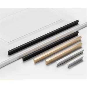 10 Pack Kitchen Cabinet Pulls - Kitchen Cabinet Handles for Dresser Drawers - L-Shaped Cross Sections, (5.51 inches,Gold)