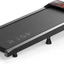 RJOP 2.5HP Walking Mat with Incline Pad, Under Desk Treadmill for Home Gym, Walking Running Pad with Remote, 3 in 1 Low Noise Small Mini Portable Treadmill with LED Screen, 270lbs Capacity