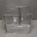 Prsildan Acrylic Drawer Makeup Organizer with 4 Drawers (Not for Baby Bottle), Set of 2 Office Desk Organizers Accessories, Clear Stackable Storage Drawers for Vanity, Craft (Largest Drawer 4" Tall)