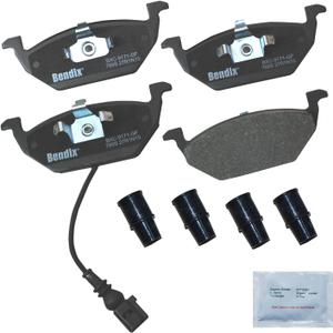 Bendix Priority1 CFC768S Ceramic Front Brake Pads for Select Models Audi A3, Seat Leon, Toledo, Volkswagen Beetle, Bora, Caddy, Clasico, CrossFox, Golf, Golf City, Jetta, Jetta SportVan