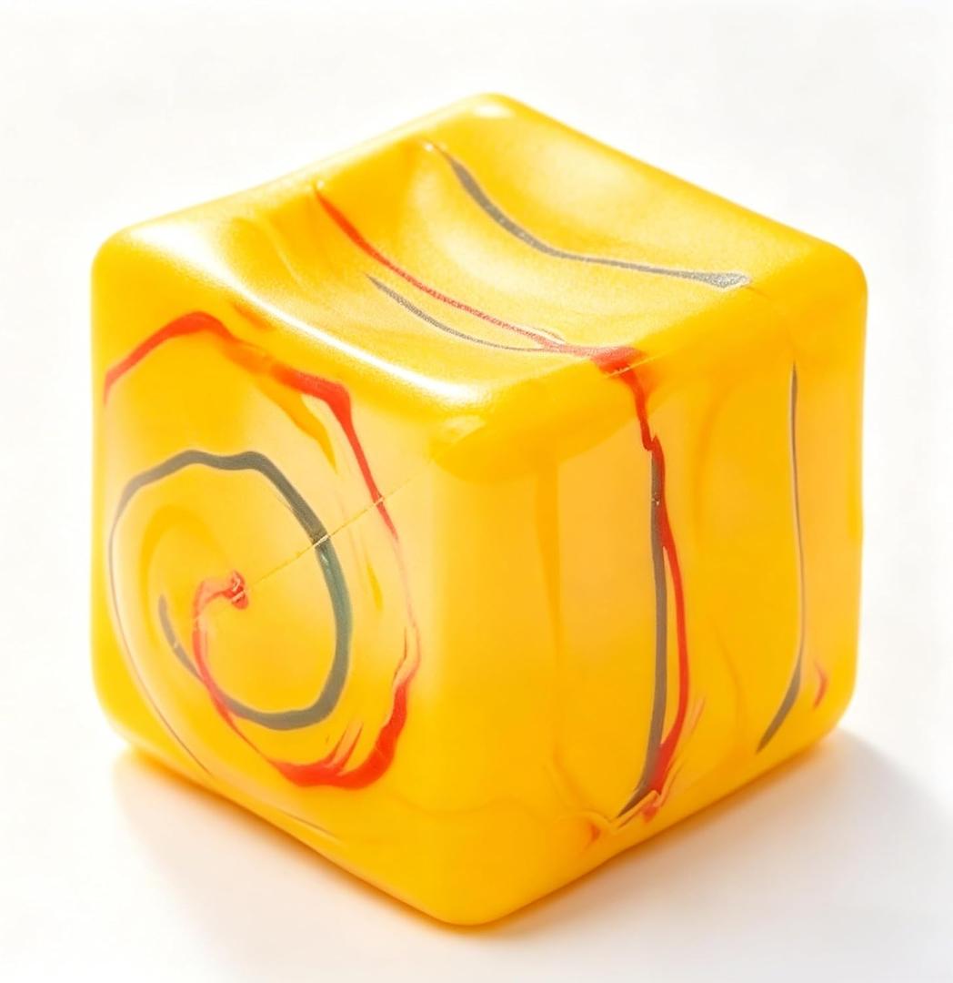 1 Pack Fidget Toys Squishy Stress Cube, Stress Balls for Kids Adults Squishies Stress Relief, Ice Sugar Sensory Toys for Kids with Autism, Fidgets for Classroom Prize Toys(Orange,1 Pack)