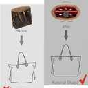 Purse Organizer Insert For Handbags, Purse Organizer With Zipper, Neverfull Organizer, Bag Organizer For Speedy Neverfull ONTHEGO Tote, Handbag and More (Silky Red, X-Large)