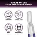 Wahl Clean & Confident Female Battery Pen Trimmer with Rinseable Blades for Eyebrows, Facial Hair, & Light Grooming- Hygienic Grooming & Easy Cleaning with Battery Included - Model 5640-100