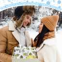 3 Pcs Winter Disco Snowflake Decor Table Decorations Glitter Snowflake Shaped Decoration Silvery Disco Mirror Table Centerpiece Winter Tiered Tray Decor for Home Shelf (White)