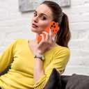 tharlet Compatible with iPhone 17 Pro Leopard Case Shockproof Soft TPU Military Grade Drop Protection Cheetah Print Women Girls Case for iPhone 17 Pro 6.3'' Orange Leopard