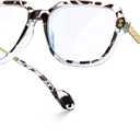 VISOONE 2 Pack Oversized Blue Light Blocking Glasses with Chic Square TR90 Frame and Metal Temple for Women Men REMY