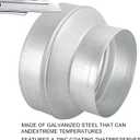 Duct Reducter 10 to 8 Air Ducting Reducer Increaser Air Duct Adapter or Round Metal Pipe Reducer for Bathroom Kitchen Ventilation Systems