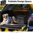 Veehoo Foldable Dog Steps for Car Truck, 4 Steps Collapsible Dog Stairs for Car Large Dogs 17" Wide, Heavy Duty Outdoor Pet Ramp Ladder Portable with Non Slip Surface for Dogs, Support up to 200 lbs