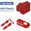 RT-TCZ for Jeep JL Tailgate Hinge Cover Trim Decals Red for Jeep Wrangler JL JLU 2018 up Red Exterior Accessories 2pcs