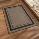 Chakme Bathroom Rugs Mat 24x17, Ultra Thin Non Slip Bath Mat Small Quick Dry Absorbent Bath Mat for Bathroom Floor, (Dark Beige, 24"x17")