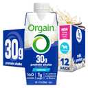 Orgain 30g High Protein Shake, Dairy Isolate Milk Protein, Vanilla Bean, 5g BCAAs, 1g Sugar per Serving, Meal Replacement, Ready to Drink, Keto Friendly, Gluten-Free, 11 Fl Oz, 12 Bottles, BB JUN032026