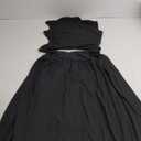 Women's 2 Piece Maxi Skirt Sets Casual Summer Knit Cropped Tank Top High Waisted Long Skirts Outfit M