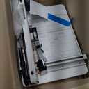 12 Inch A4 Heavy Duty Guillotine Paper Cutter 400 Sheet Capacity Guillotine Paper Cutter Stack Cards Trimmer Solid Steel with Metal Base for Cardstock Leather Office Home School (Beige)