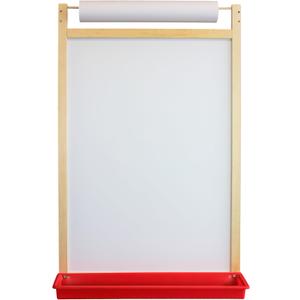 Flipside Products Magnetic Dry Erase Wall Easel w/Tray And Paper Roll, Mount On Wall, Whiteboard, Drawing and Notes (24"W x 25.3"H)