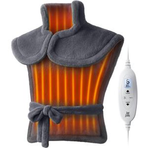 BOB AND BRAD Heating Pad for Back Pain Relief, FSA Edge-Weighted Electric Heat Pad for Neck HSA Eligible, Shoulders &Full Body Relief, Fast Heating, ETL Certified, Gift for Women Men Family 24"x34"