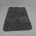 OLANLY Bathroom Rugs 19"×29" Extra Soft Absorbent Chenille Bath Rugs, Rubber Backing Quick Dry, Machine Washable Bath Mats for Bathroom Floor, Tub and Shower, Home Decor Accessories, Grey