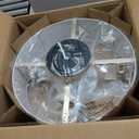 Ceiling Fans with Lights, 20" Boho Ceiling Fan with Light Flush Mount, Drum Rattan Low Profile with 6 Speeds, Remote Control for Bedroom, Nursery, Living Room