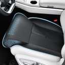 FLORICH Car Seat Extender Leg Support Cushion for Driver Seats Office Chair, Leather Widened seat Cushion for Long Drivers Universal Car Seat Cushion Legs Rest Pads-Black