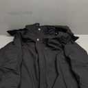 SPOSULEI Mens Skiing Jackets with Hoode Snowboarding Waterproof Fleece Liner Coats Windproof Winter Raincoat Multi Pockets (Large, Black)