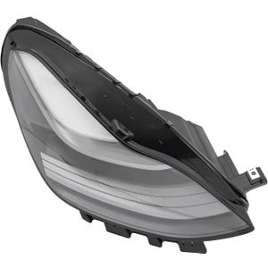 Headlight Lamp, Headlight For Tesla Model 3/Y 2021 2022 2023, Matrix LED Front Right Passenger Side Headlamp, Clear Lens Black Housing, Direct Replacement Perfect Fit Original Car (Right)